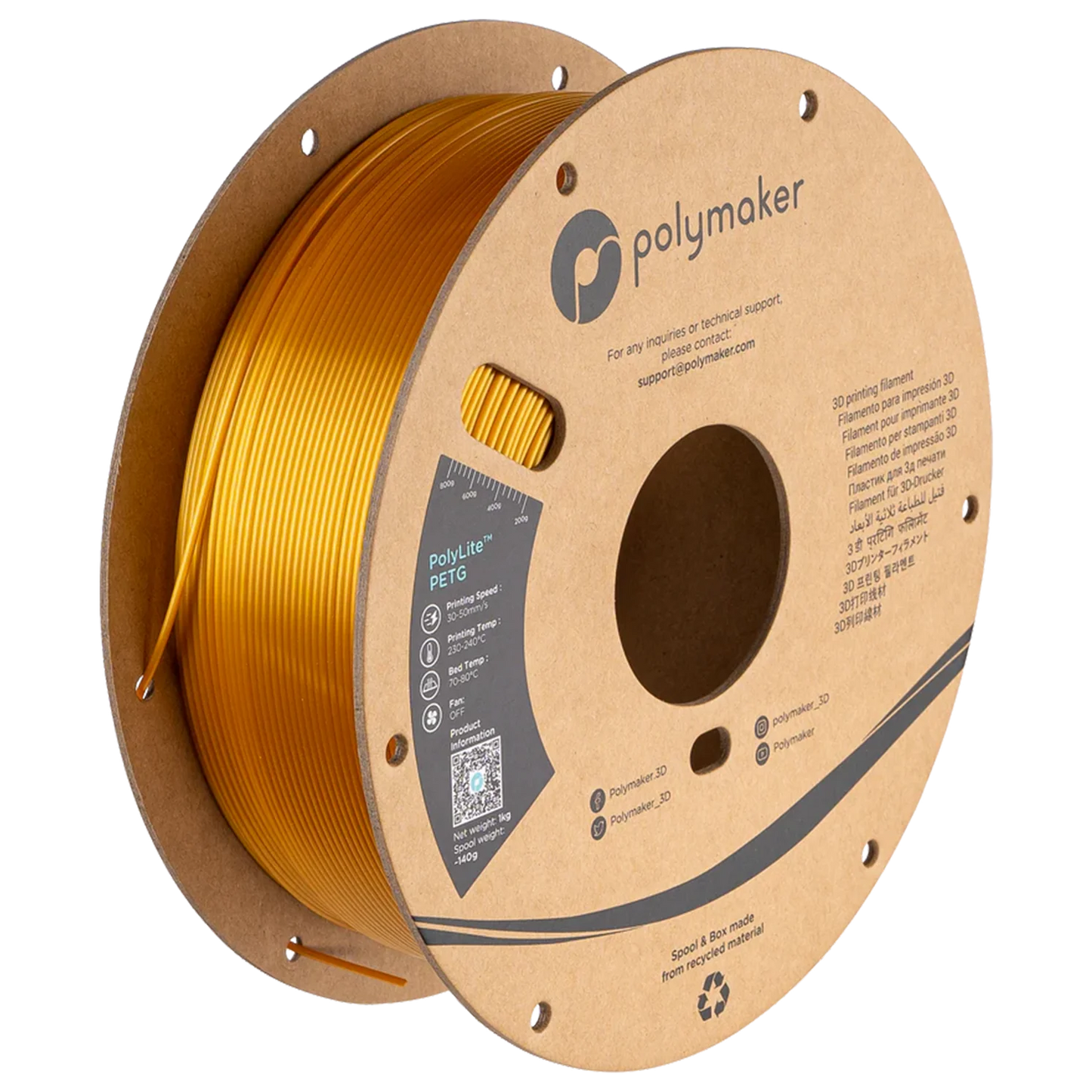 PolyLite PETG Metálico