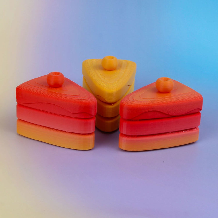 Filamento PLA Mate Gradiente Panchroma color otoño - impresión de muestra