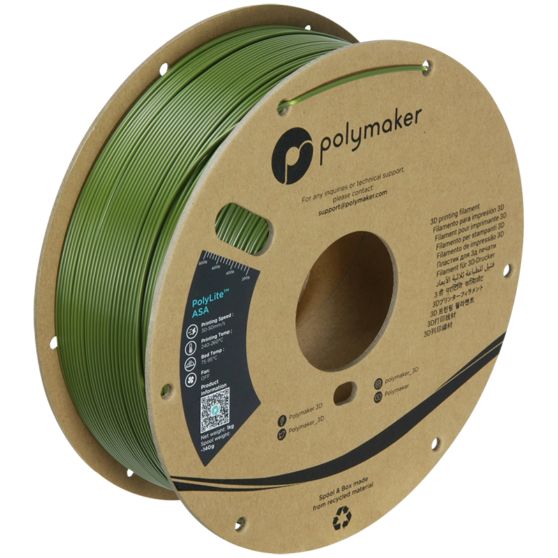 Filamento ASA PolyLite color verde militar