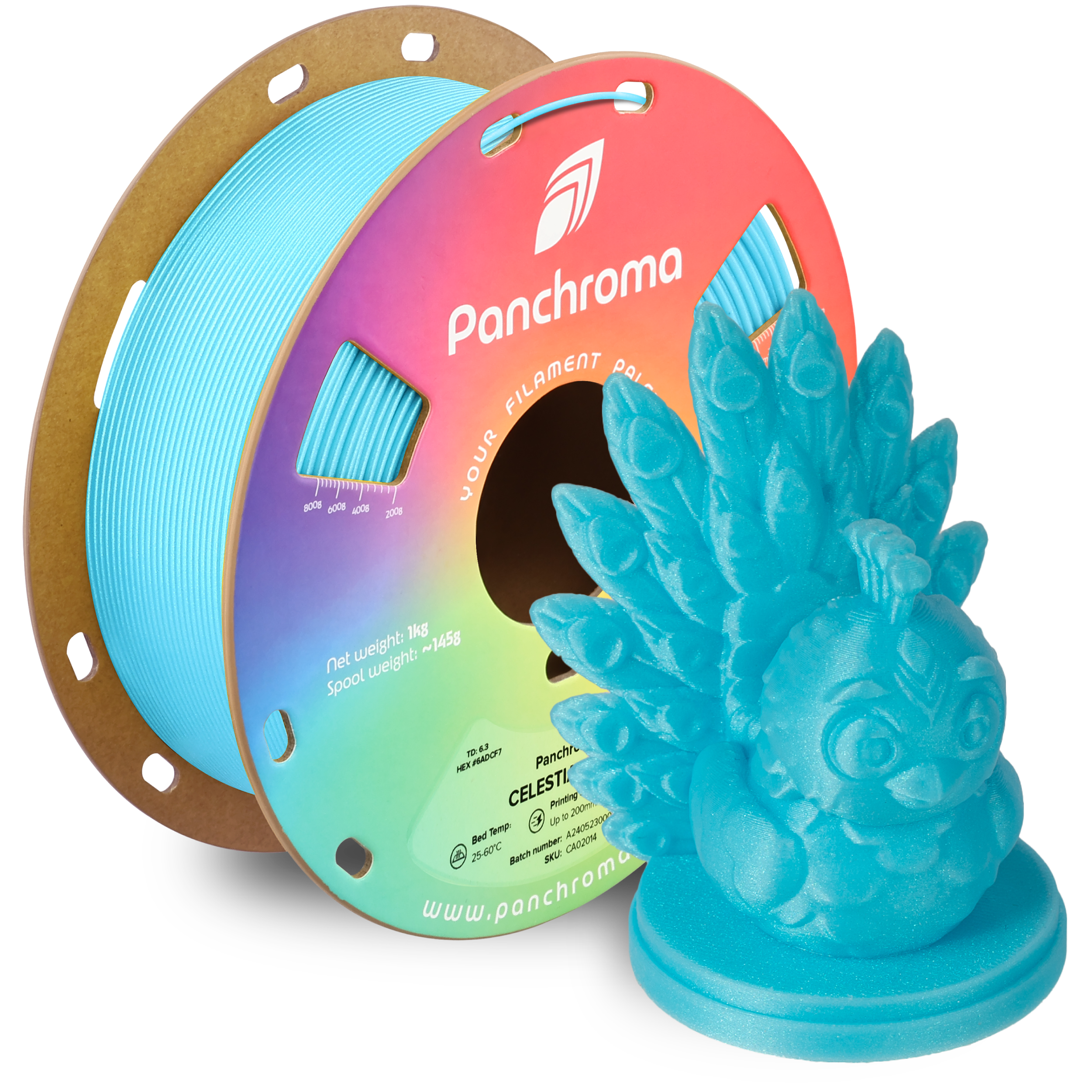 Filamento PLA Celestial Panchroma color azul