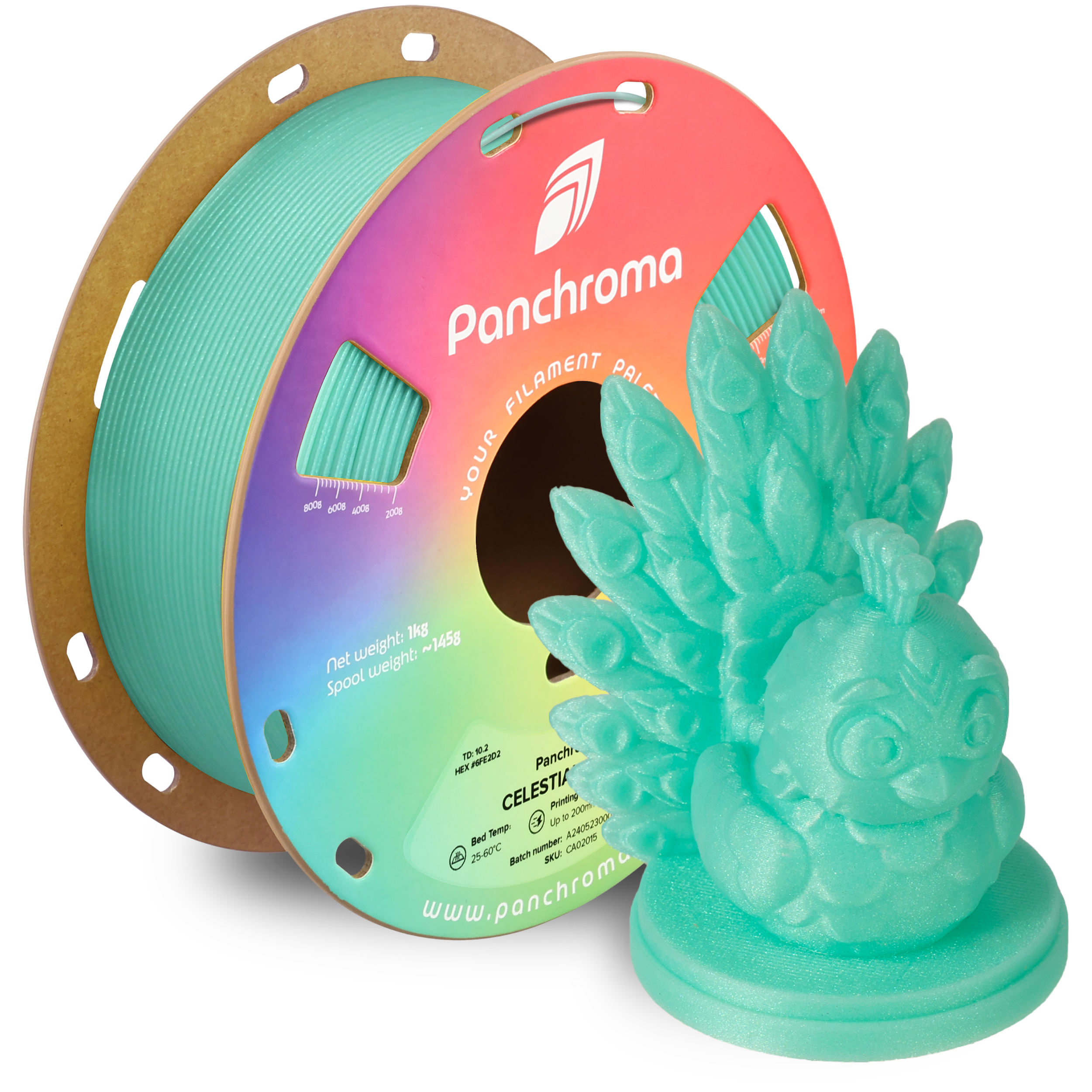 Filamento PLA Celestial Panchroma color verde