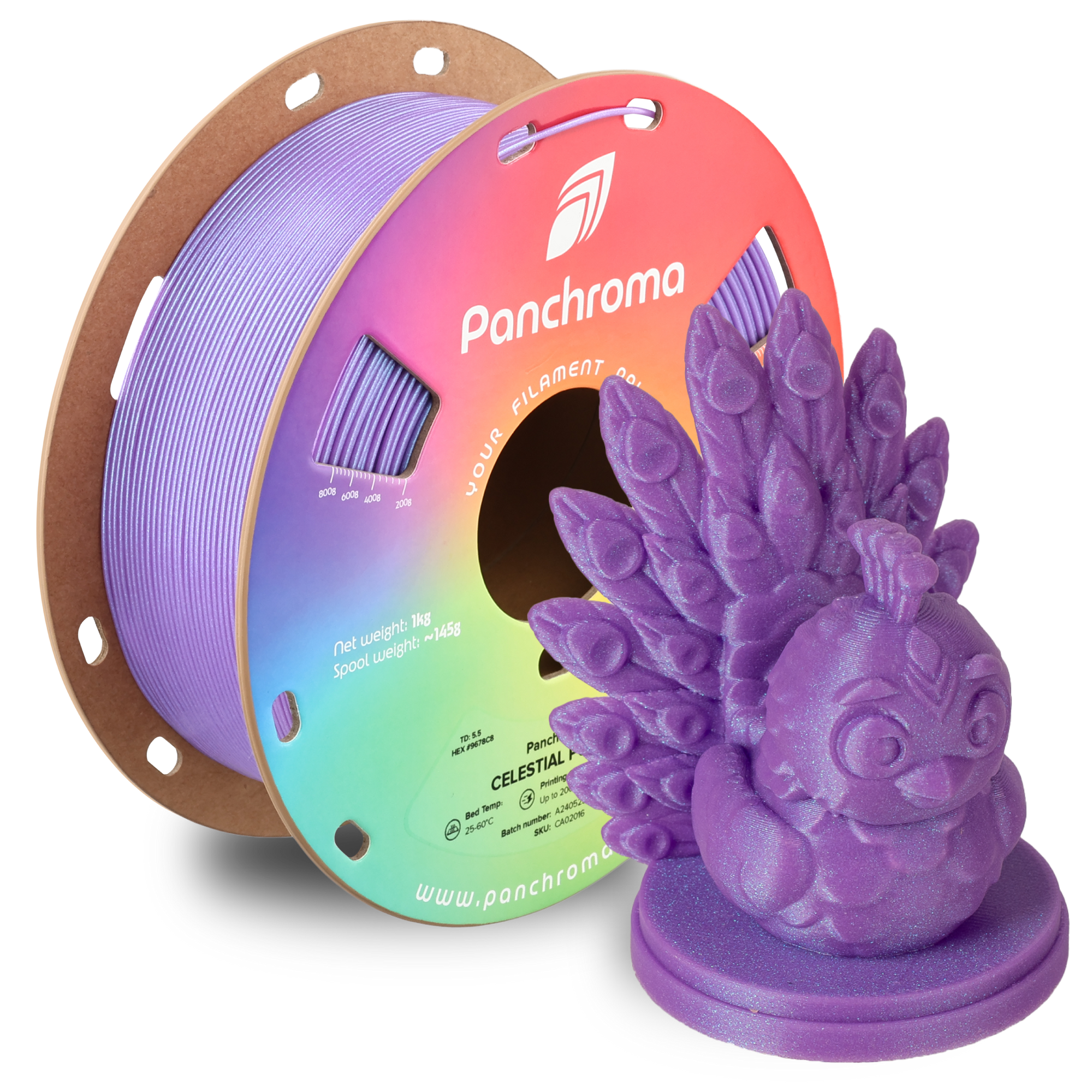 Filamento PLA Celestial Panchroma color morado