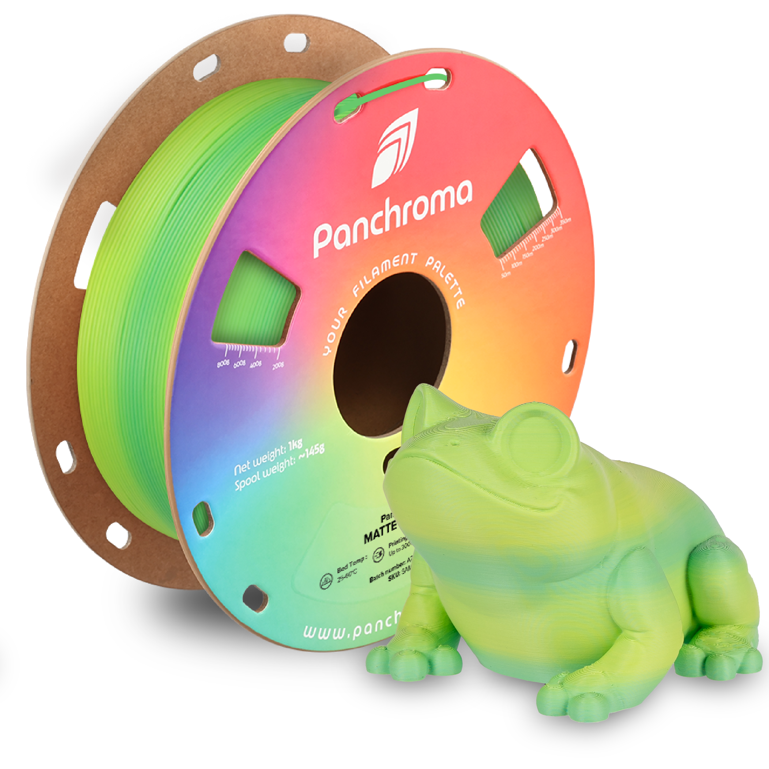 Filamento PLA Mate Gradiente Panchroma color verano - bobina