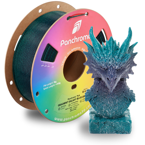 Filamento PLA Gradient Galaxy Panchroma color azul-verde