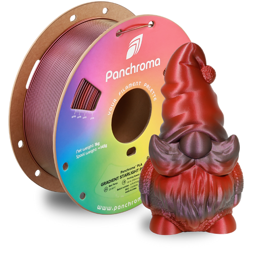Filamento PLA Gradient Starlight Panchroma color púrpura-rojo