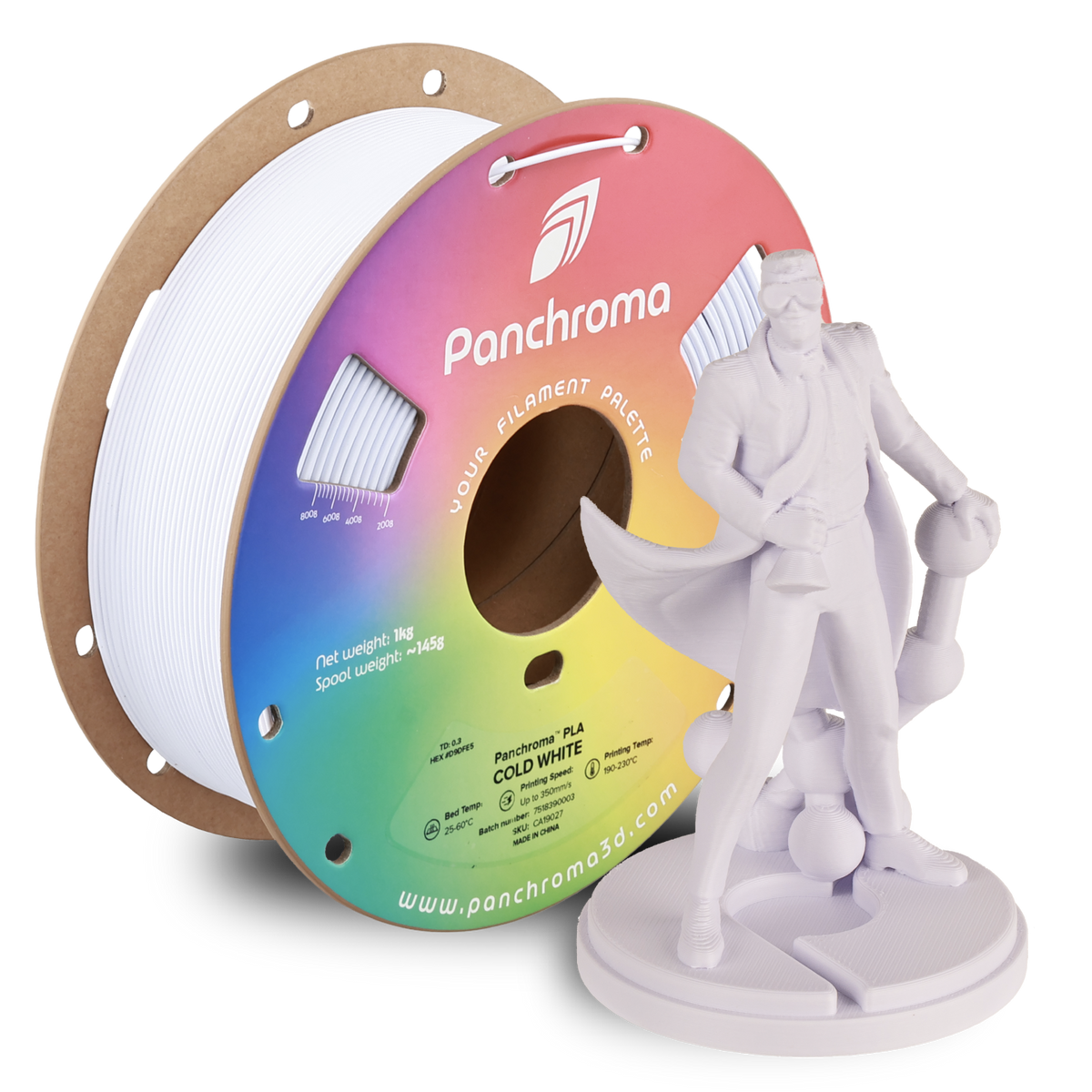 Filamento PLA Básico Panchroma color blanco frío