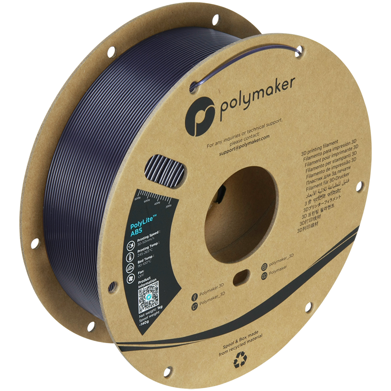 Filamento ABS PolyLite color morado oscuro
