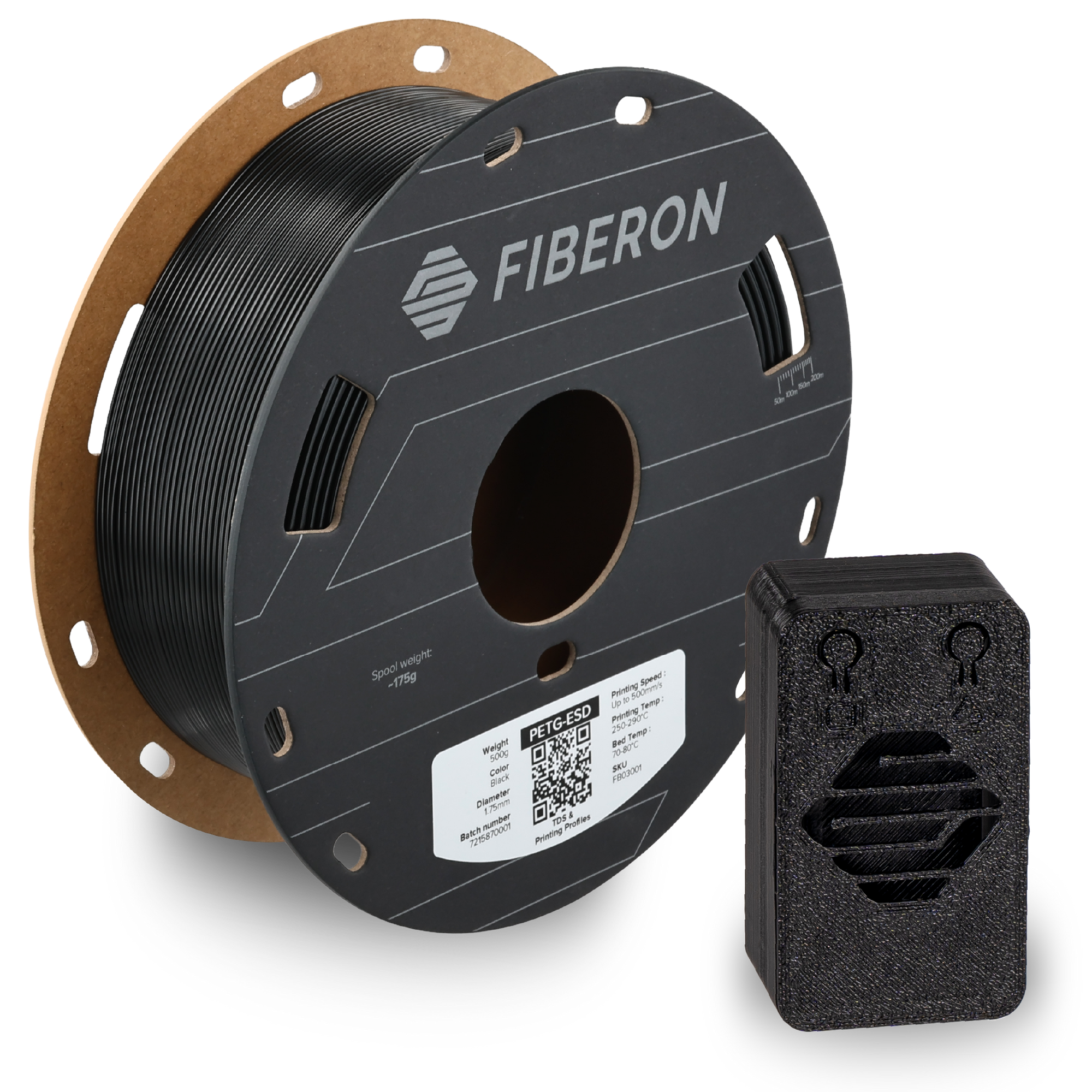 Filamento PETG-ESD Fiberon - presentación 0.5kg