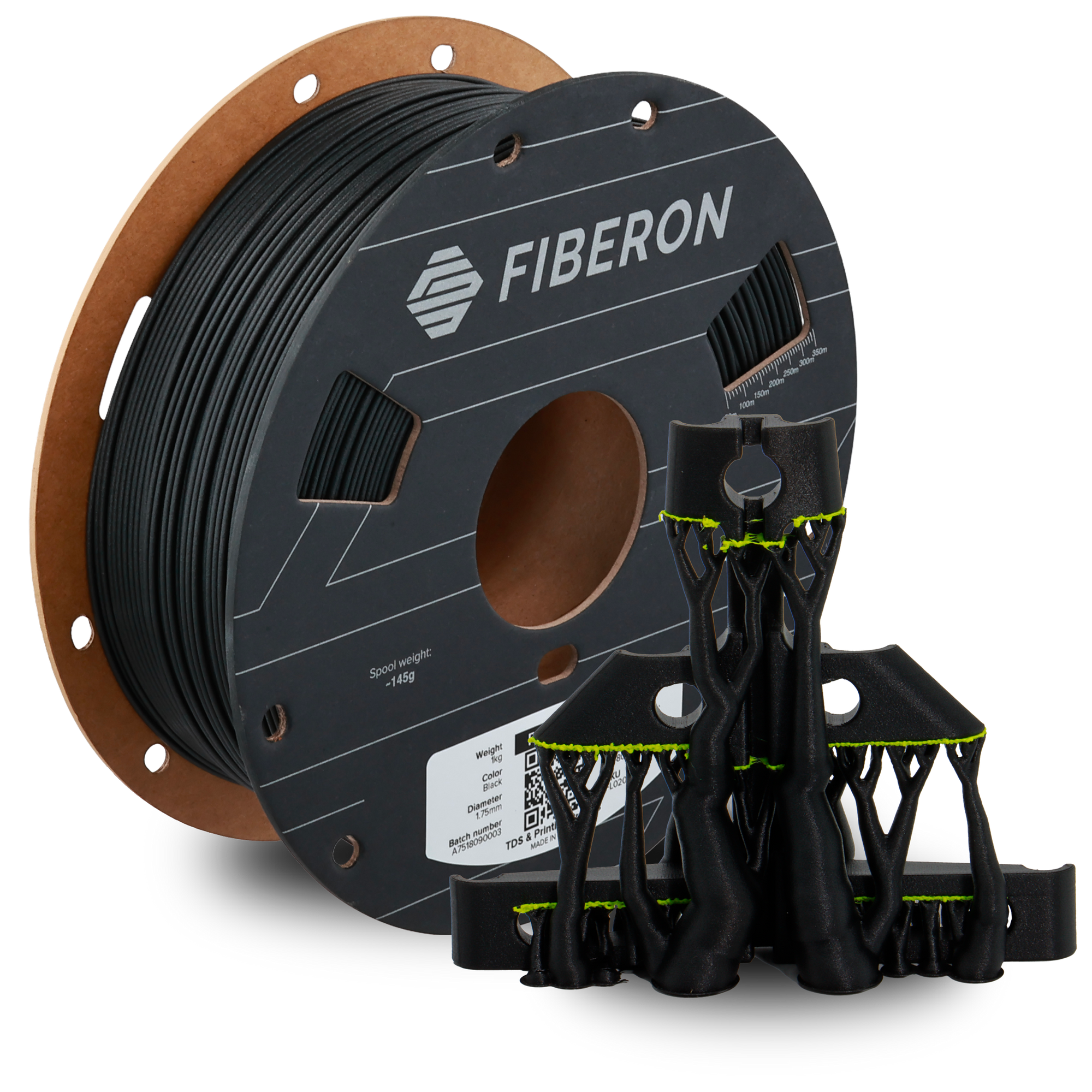 Filamento PET-GF15 Fiberon color negro