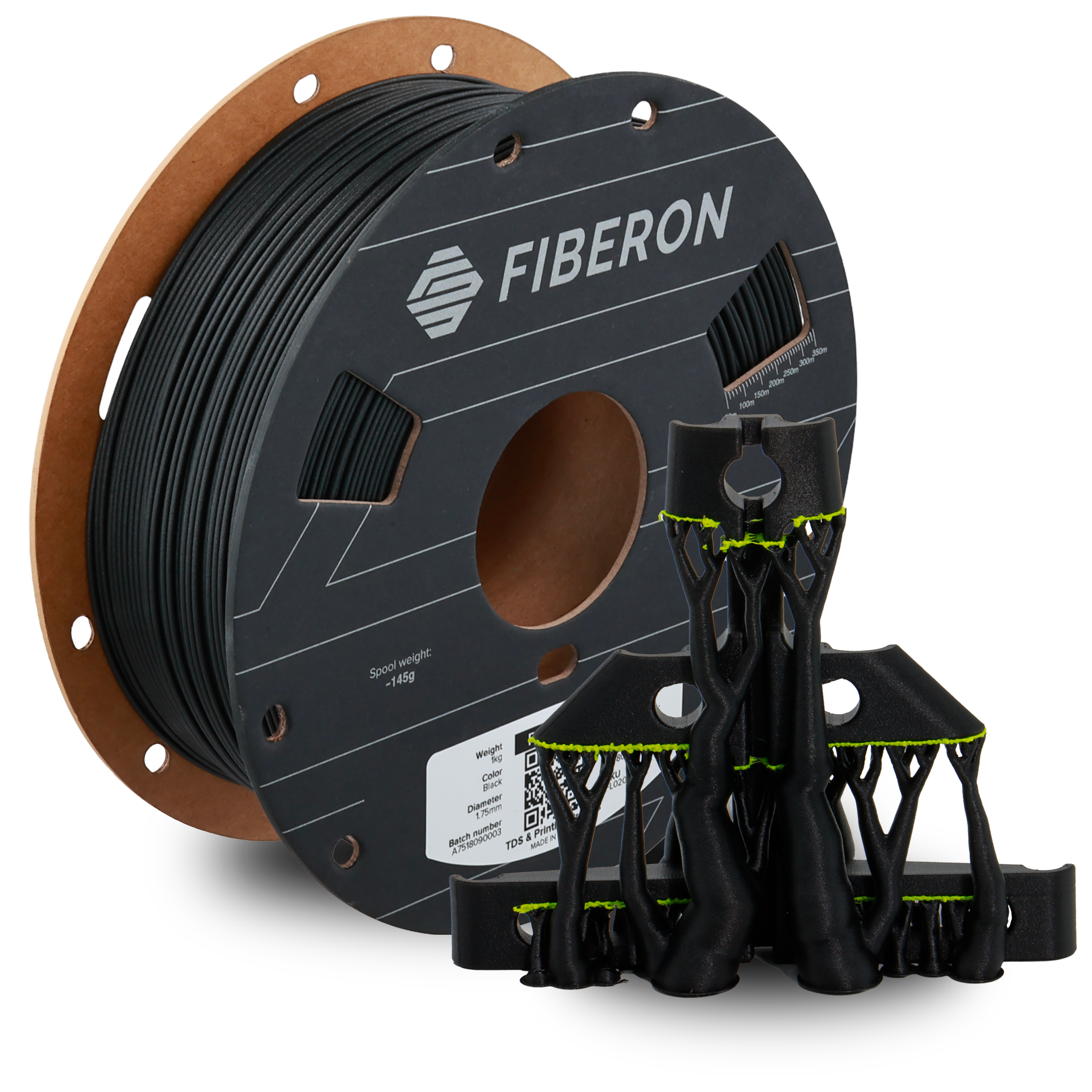 Filamento PET-GF15 Fiberon color negro