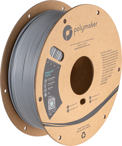 Filamento PETG PolyLite color gris