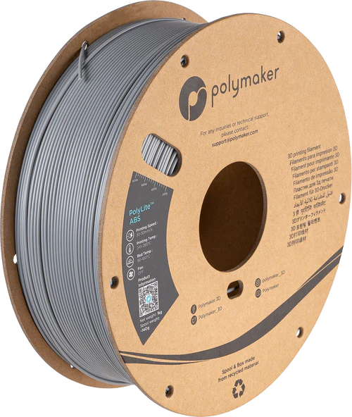Filamento ABS PolyLite color gris