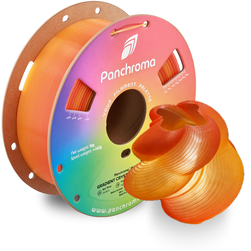 Filamento PLA Gradient Crystal Panchroma color Cornalina (naranja)