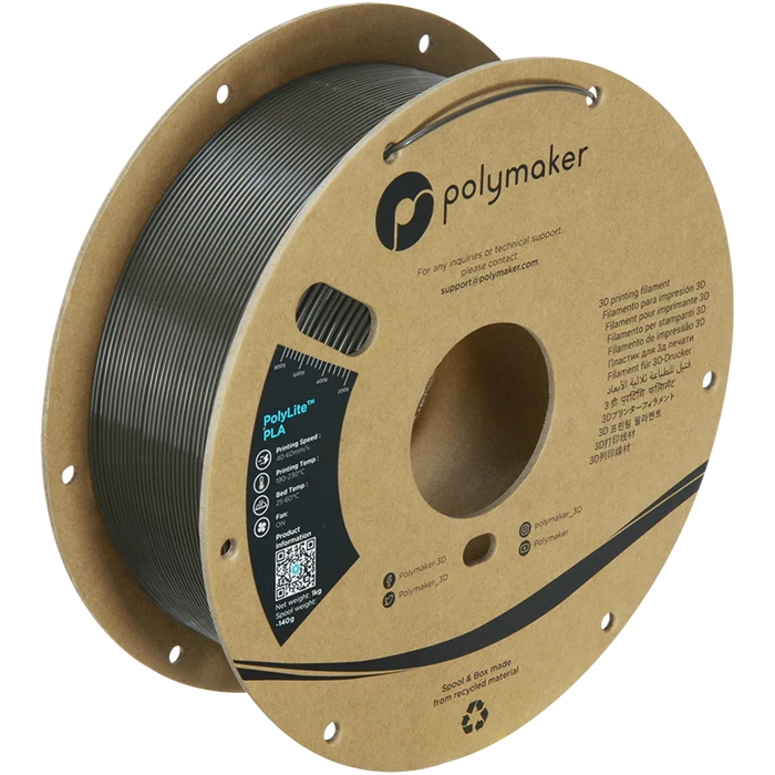 Filamento PLA PolyLite color gris verdoso oscuro