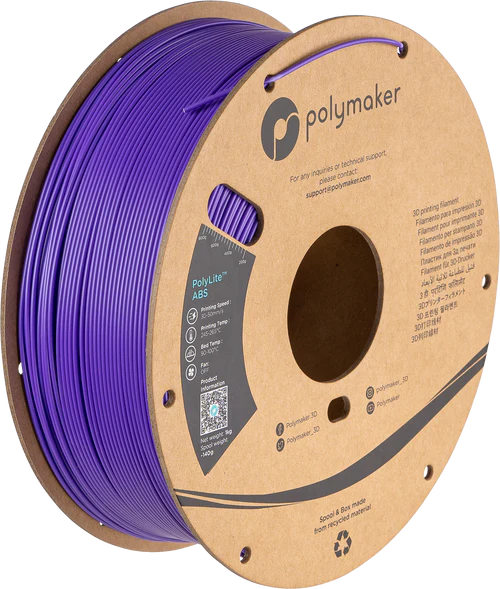 Filamento ABS PolyLite color morado