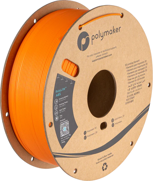 Filamento ABS PolyLite color naranja