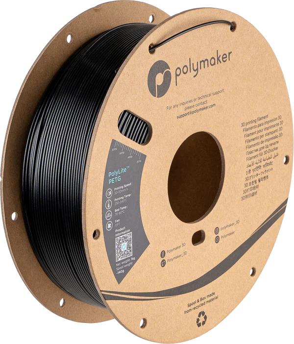 Filamento PETG PolyLite color negro