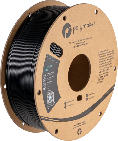 Filamento ABS PolyLite color negro