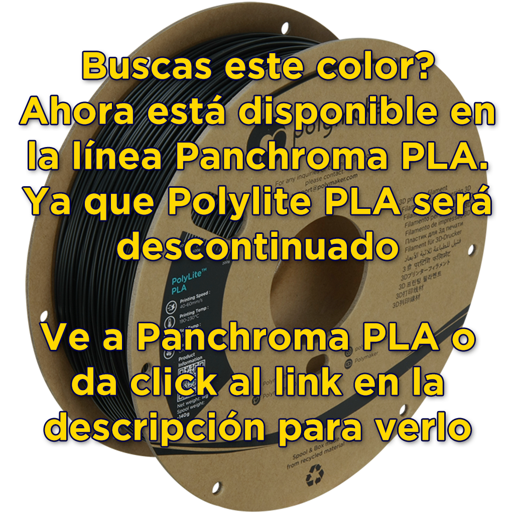 Filamento PLA PolyLite - imagen de producto (ref. PA02001)
