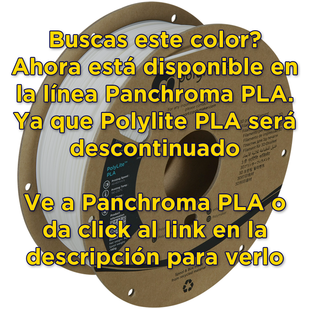 Filamento PLA PolyLite - imagen de producto (ref. PA02002)