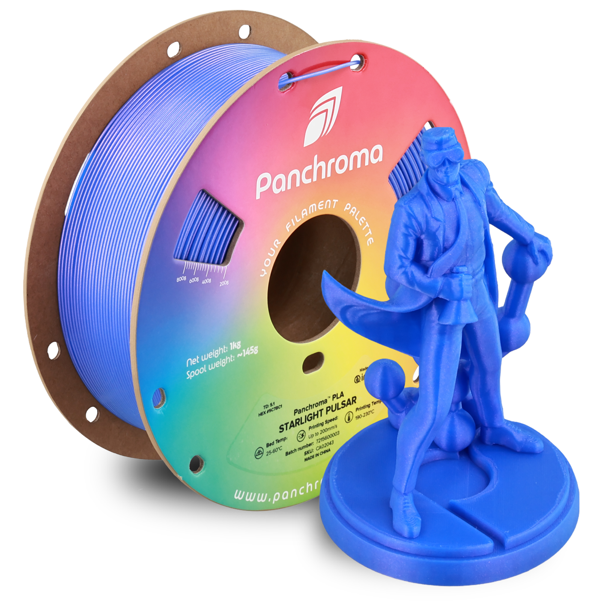 Filamento PLA Starlight Panchroma color Pulsar