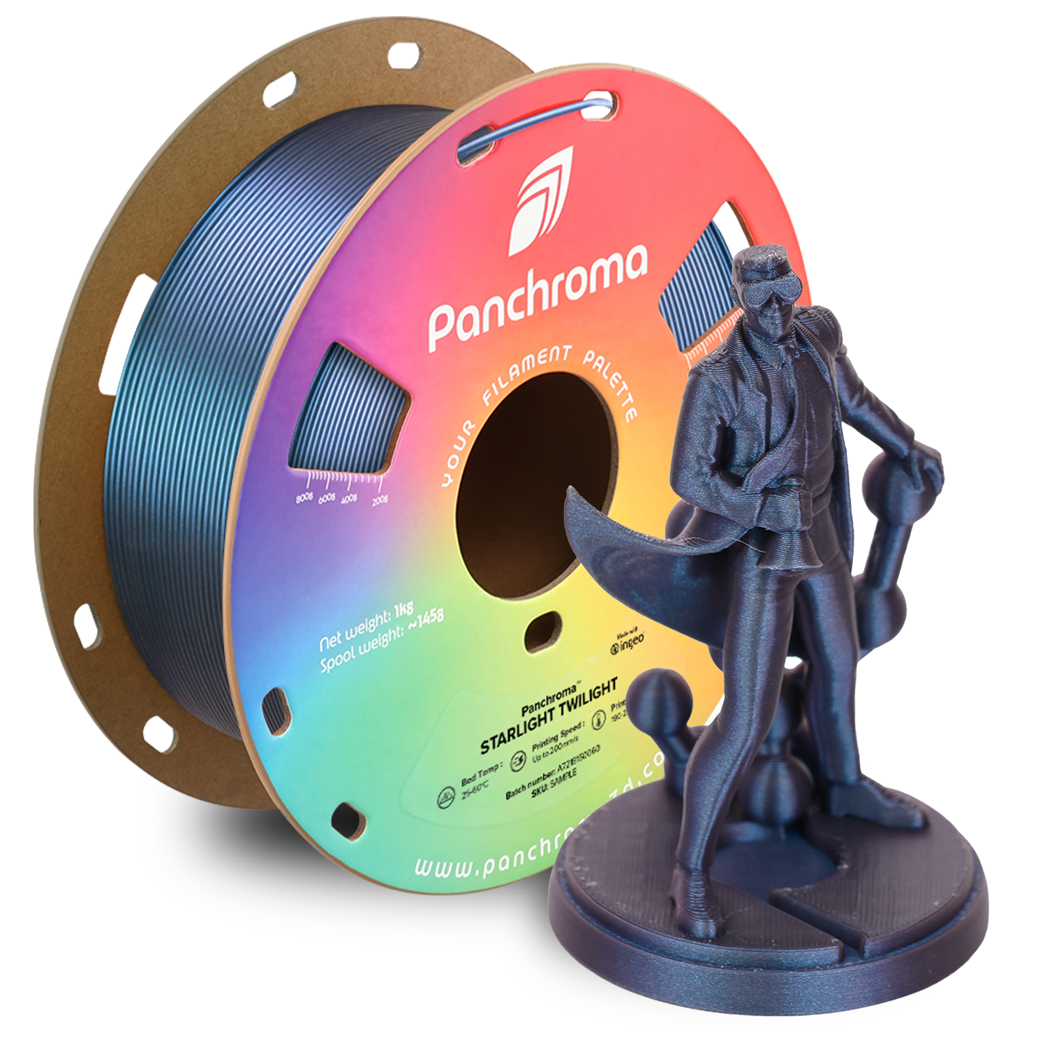 Filamento PLA Starlight Panchroma color Twilight