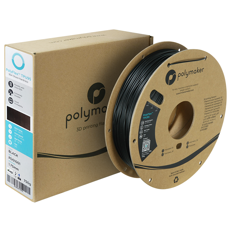 Filamento TPU95 PolyFlex - empaque del producto (ref. PD01001)