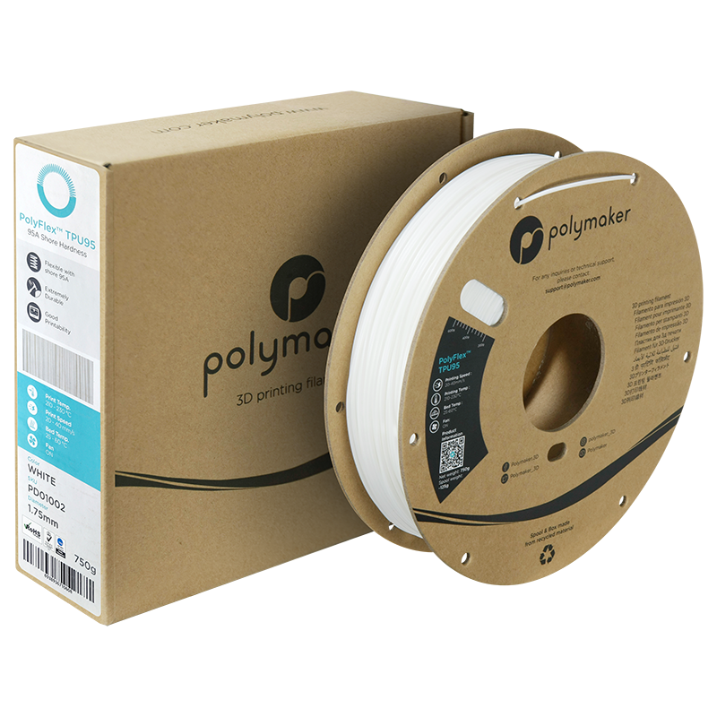 Filamento TPU95 PolyFlex - empaque del producto (ref. PD01002)