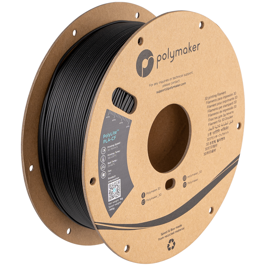 Filamento PLA-CF PolyLite con fibra de carbono - imagen de producto