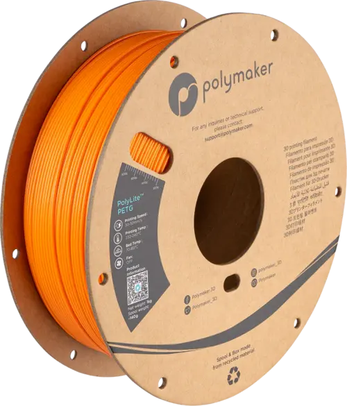 Filamento PETG PolyLite color naranja