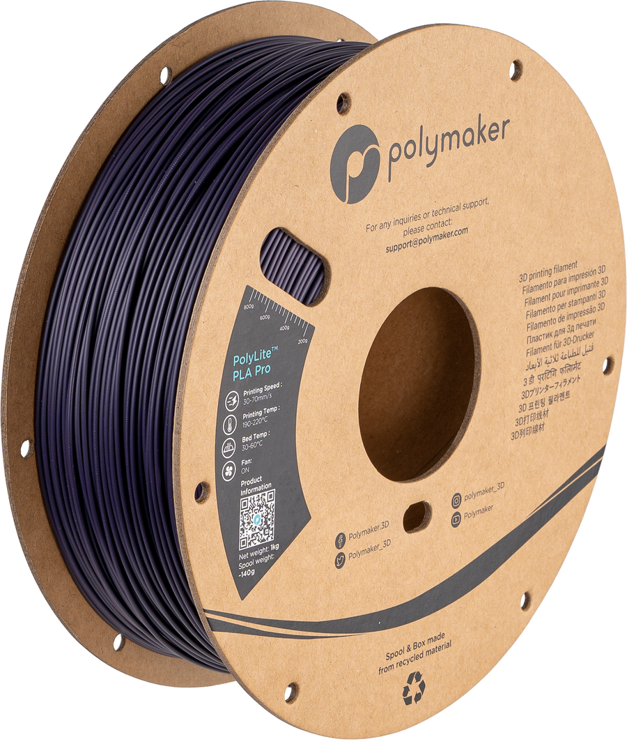 Filamento PLA Pro PolyLite color morado oscuro