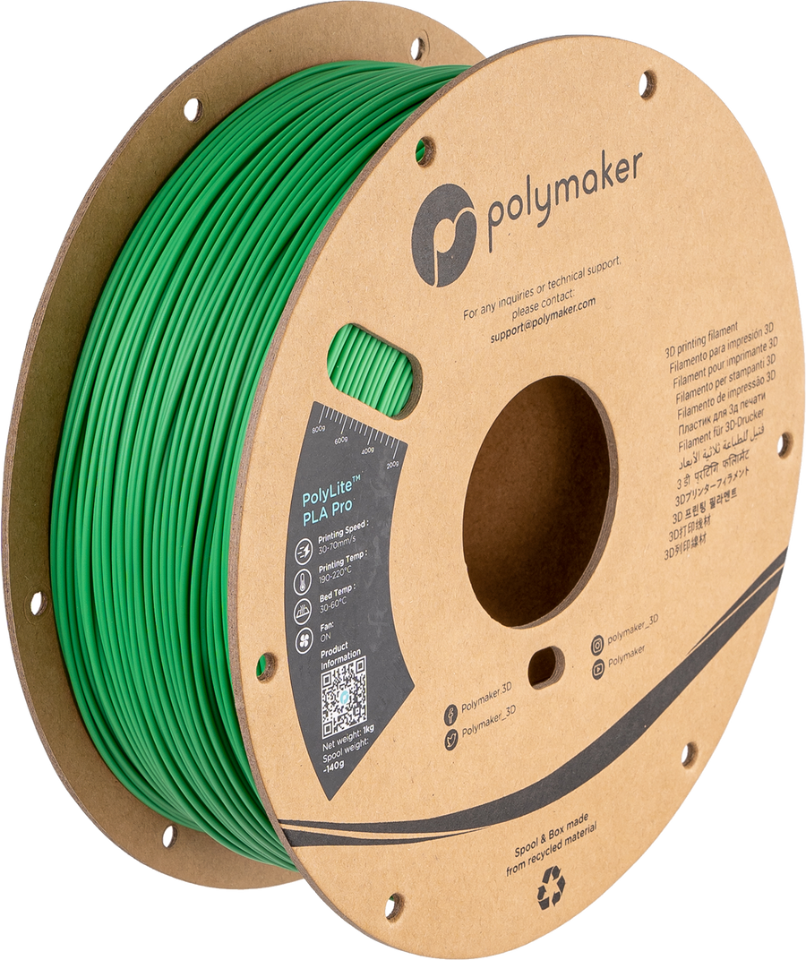 Filamento PLA Pro PolyLite color verde