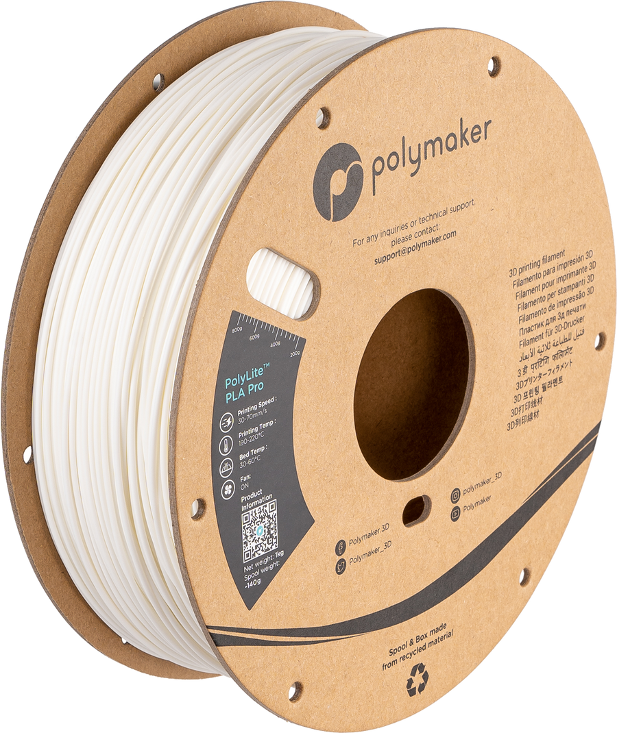 Filamento PLA Pro PolyLite color blanco