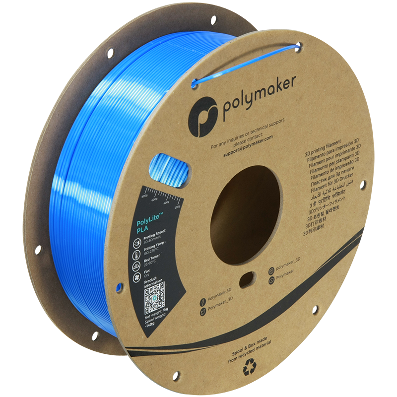 Filamento PLA Silk color azul