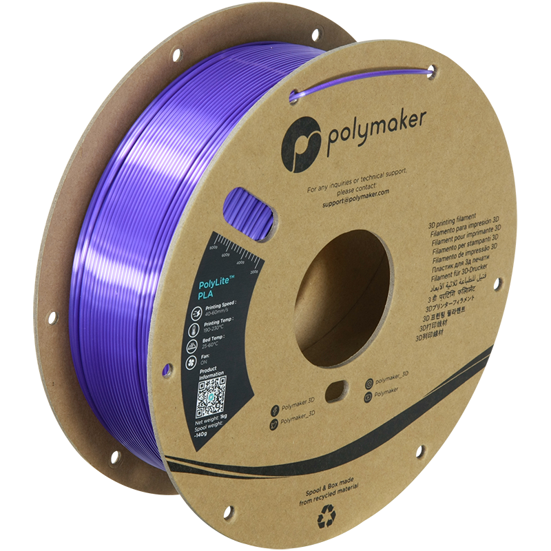 Filamento PLA Silk color morado