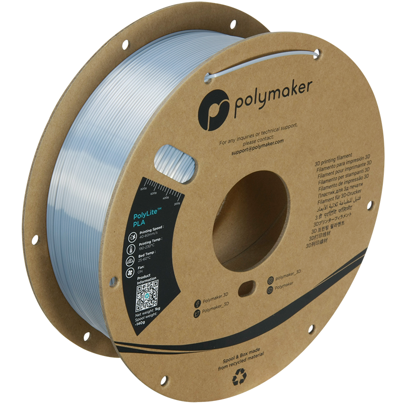 Filamento PLA Silk color plateado