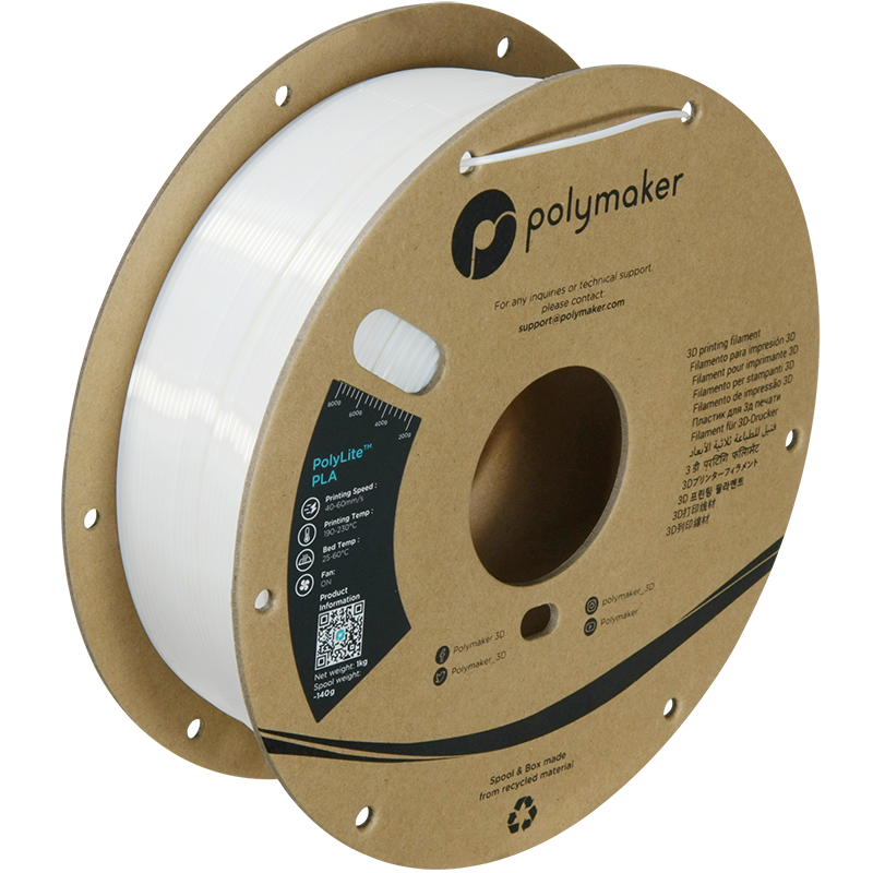 Filamento PLA Silk color blanco