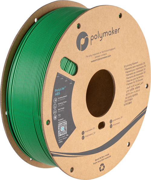 Filamento ABS PolyLite color verde