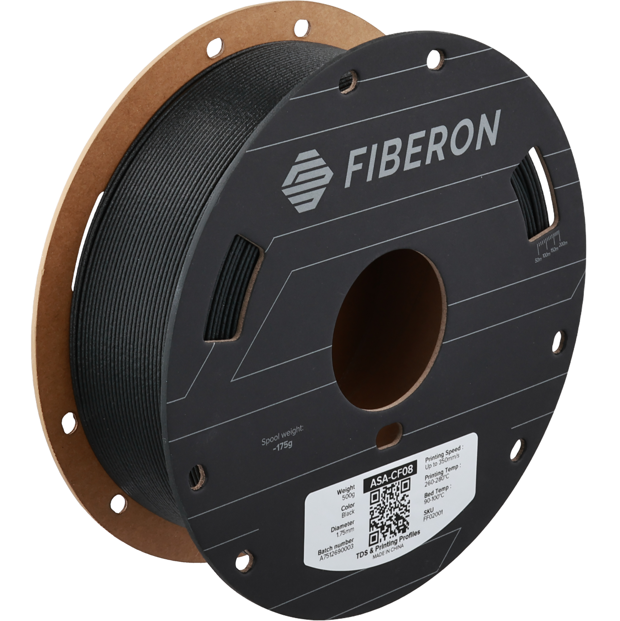 Filamento ASA-CF08 Fiberon - imagen de producto (ref. FF02001)