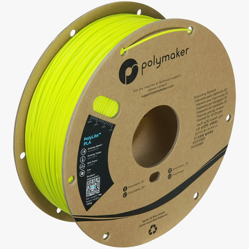 Filamento PLA PolyLite color verde Lulzbot